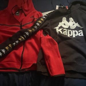 Selling Nike Tec Sweater and Black Kappa Hoodie.Medium size.